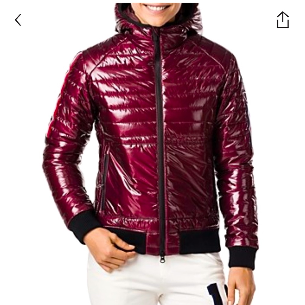 NwoT! Rossignol Cyrus Puffer L burgundy oxblood shiny jacket